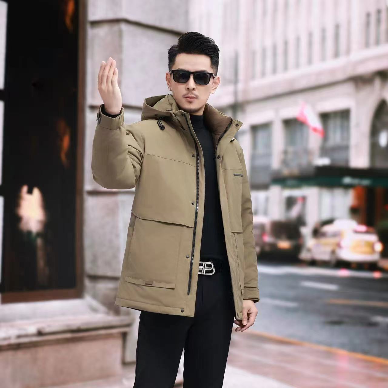 1-2025冬季男士极寒冲锋滑雪防寒外套