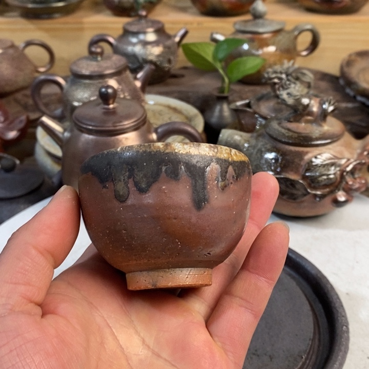 杯柴烧手工制作工艺，异形