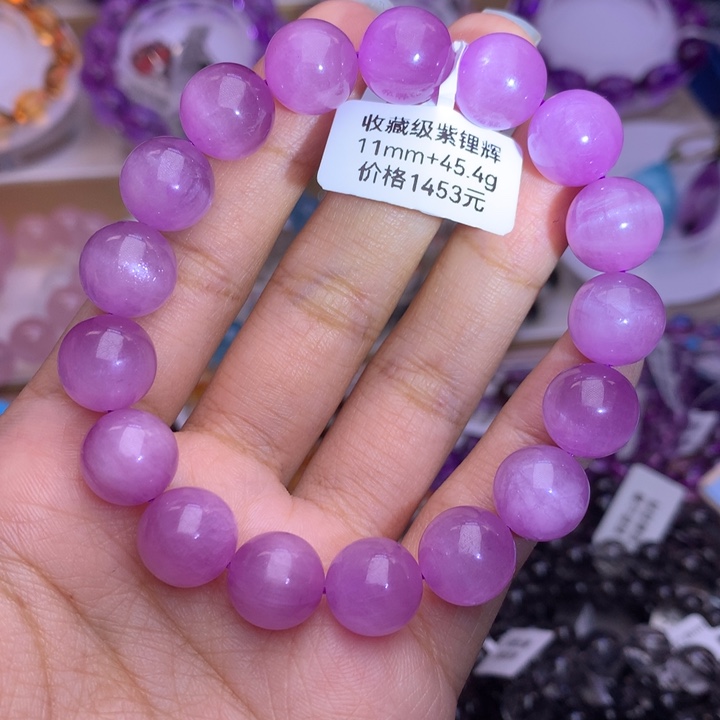 锂辉石手串未镶嵌