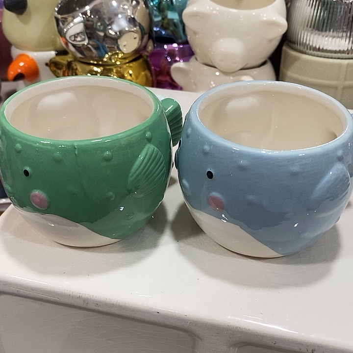 摆件陶盆有孔 瑕疵介意勿拍