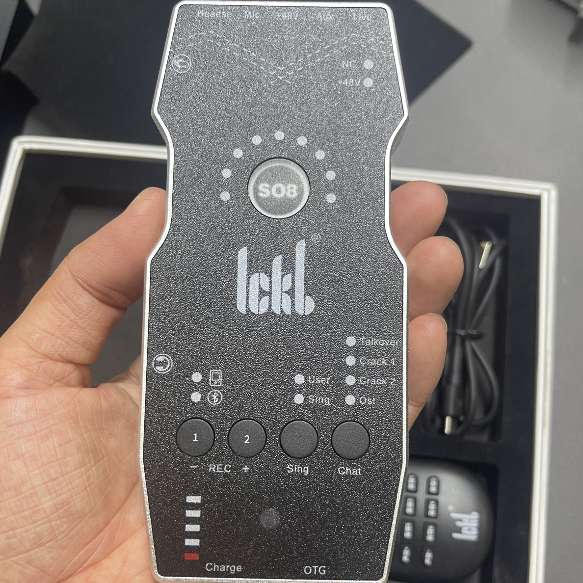 （精品二手）99新SO8六代手机直播声卡原装正品 直播唱歌声卡