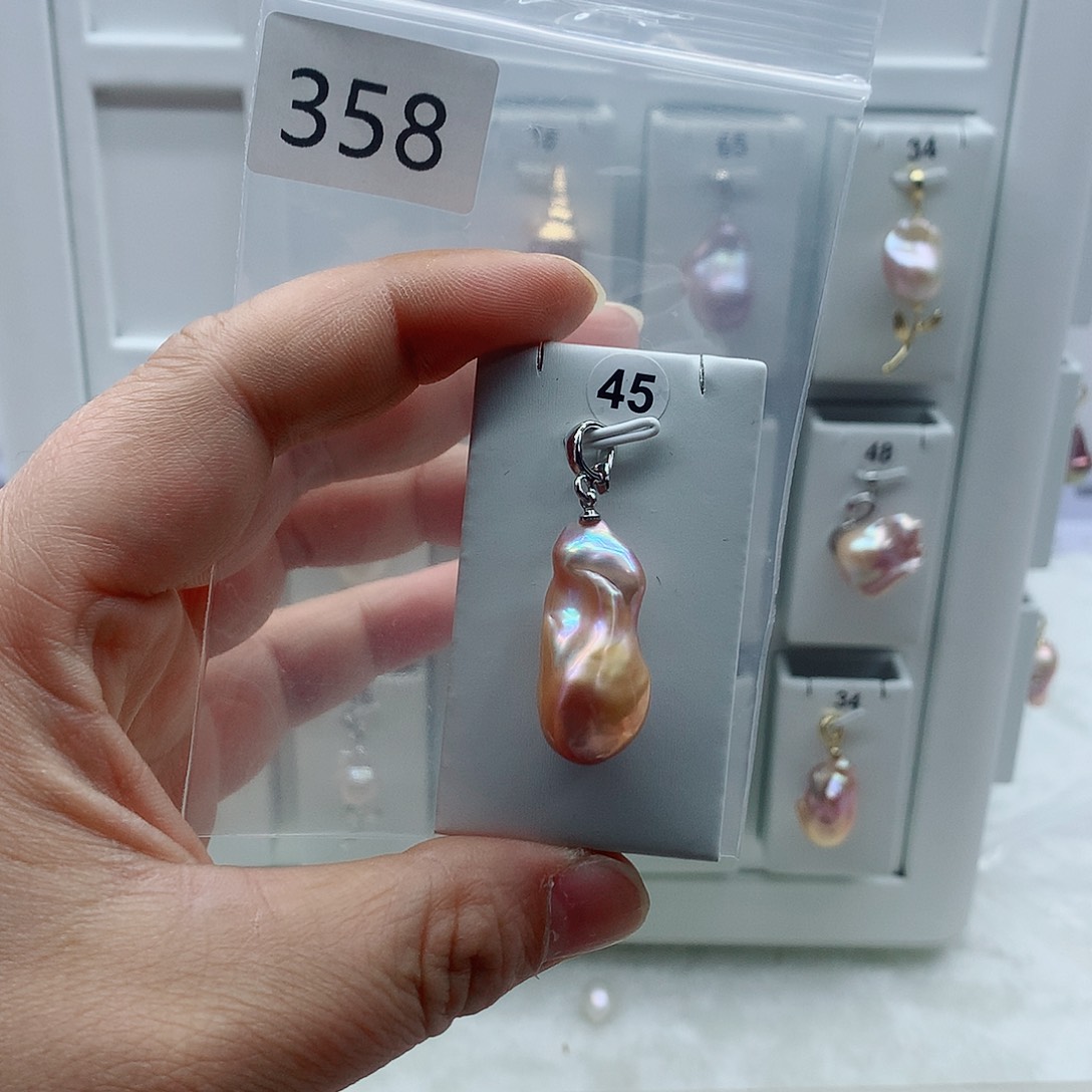 合金淡水珍珠吊坠(不含链)