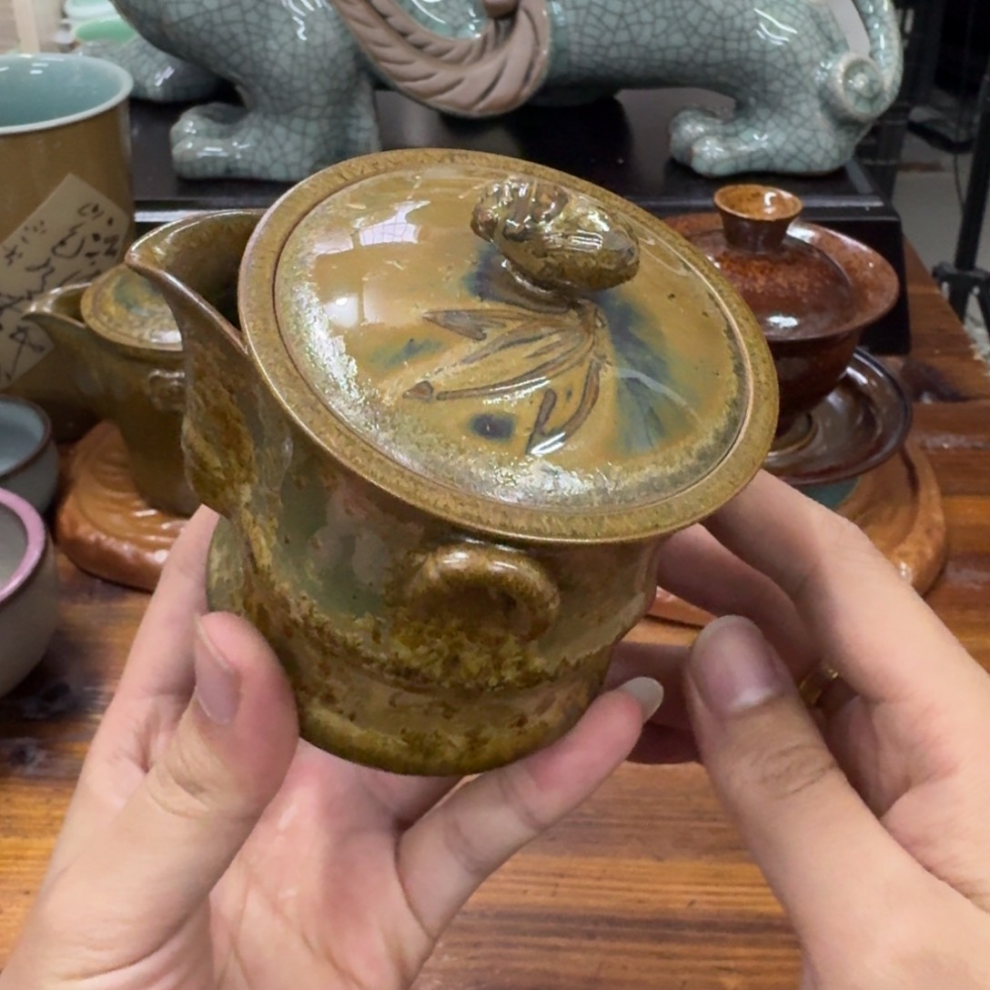 龙泉青瓷茶具微瑕9041