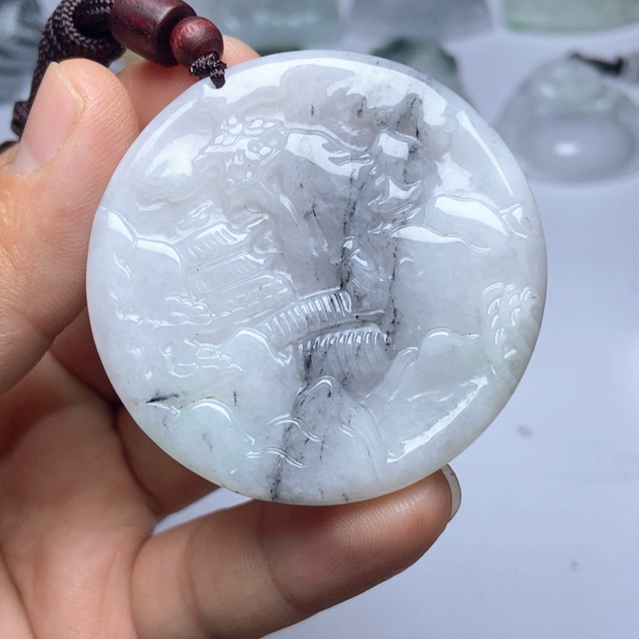 翡翠未镶嵌颈饰翡翠