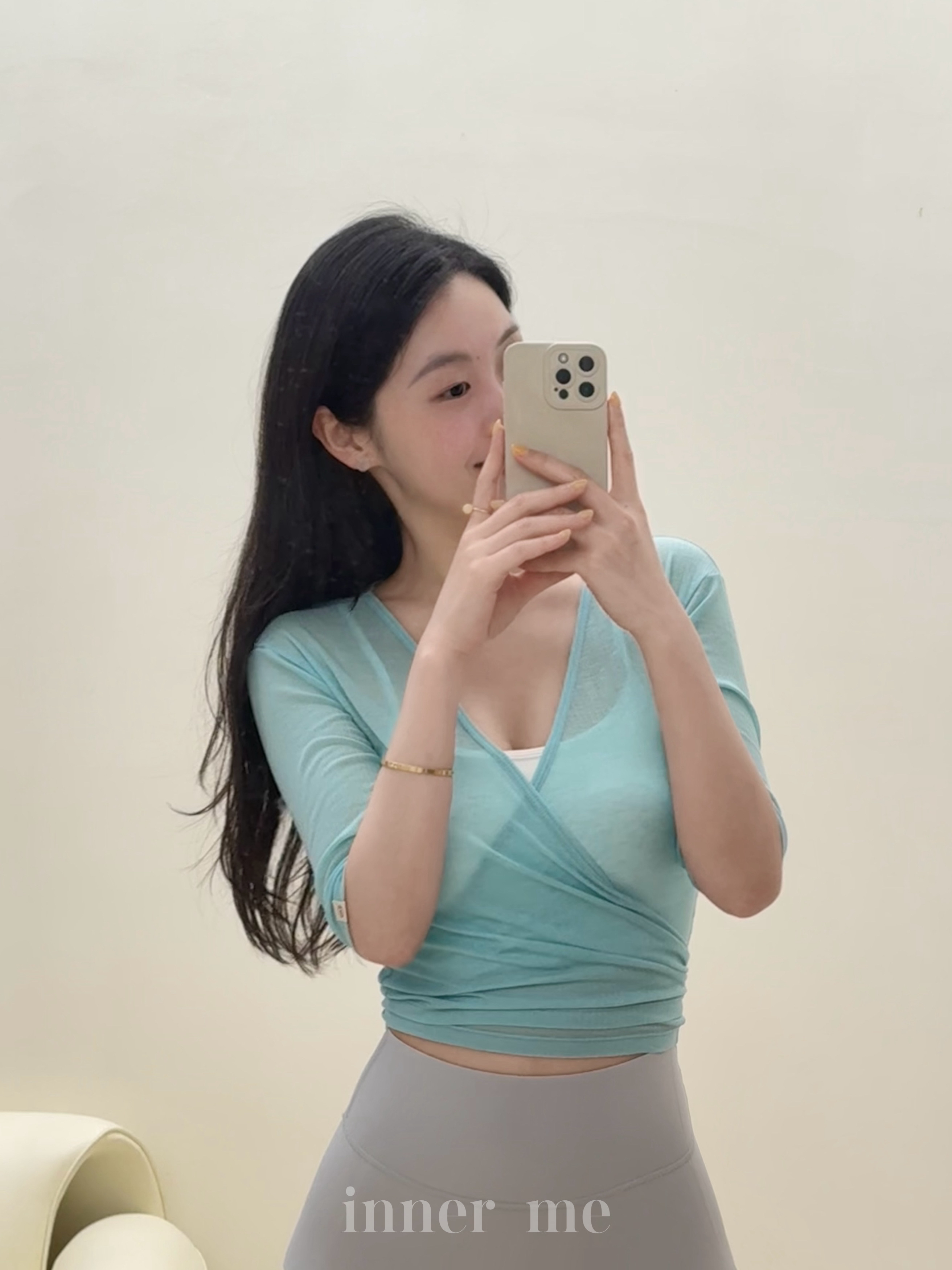 inner me韩系瑜伽服罩衫 糖果色系瑜伽服