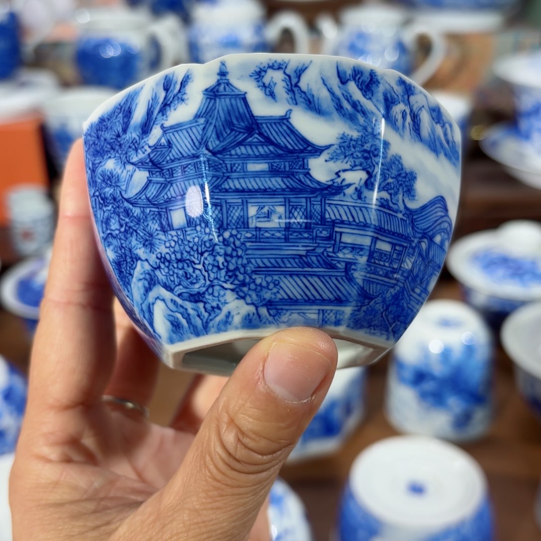 杯全手工全手绘陶瓷