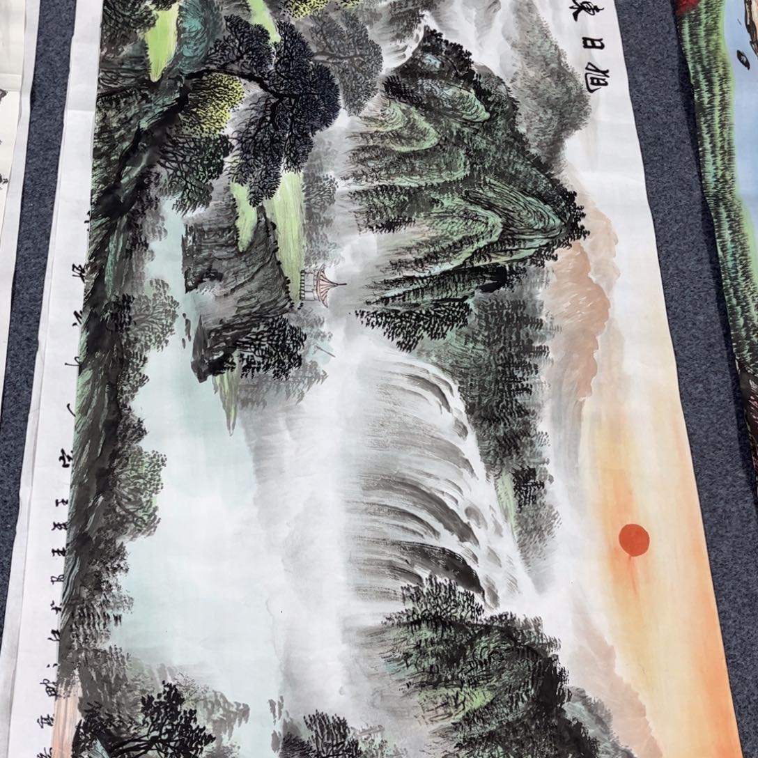 国画老师手绘作品