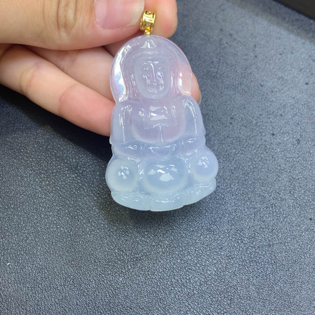 翡翠18K金镶嵌颈饰翡翠