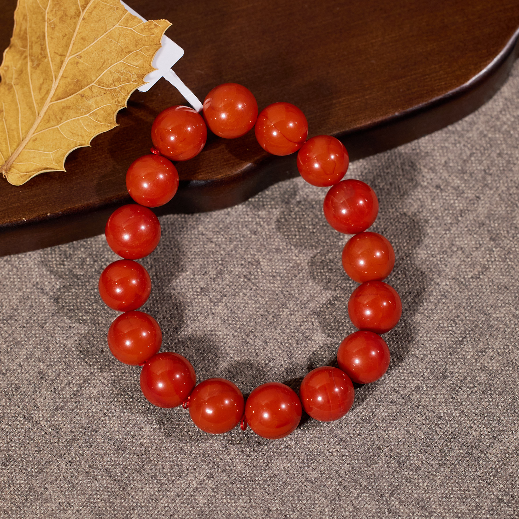 【歪歪】落英*南红手串*未镶嵌A3880