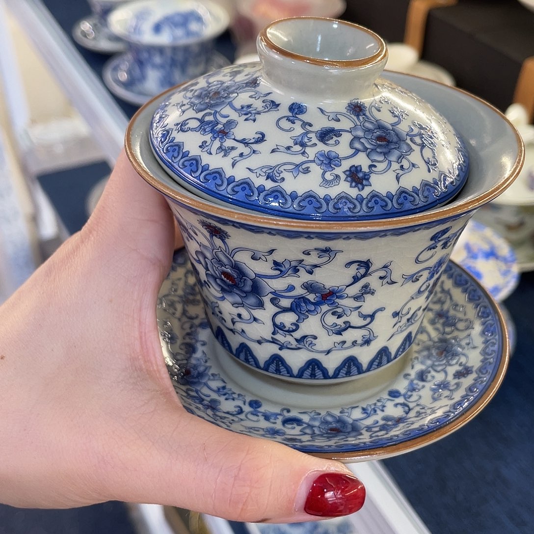 陶景德陶瓷盖碗茶具