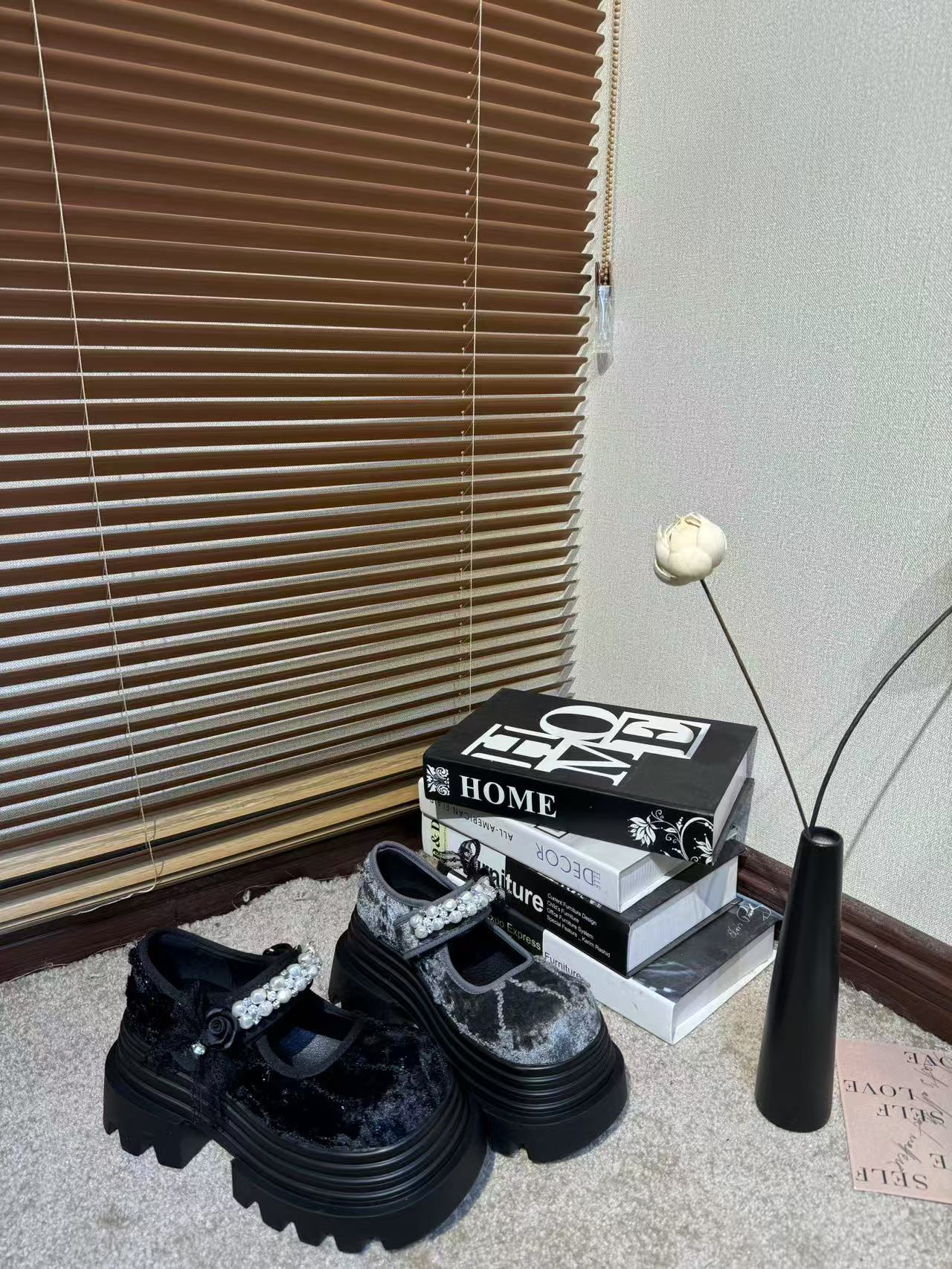 唐小肉潮搭厚底乐福鞋玛丽珍小个子增高单鞋春季休闲2271-7单鞋