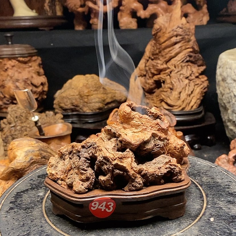 【闪购商品】943号荔枝木香炉工艺
