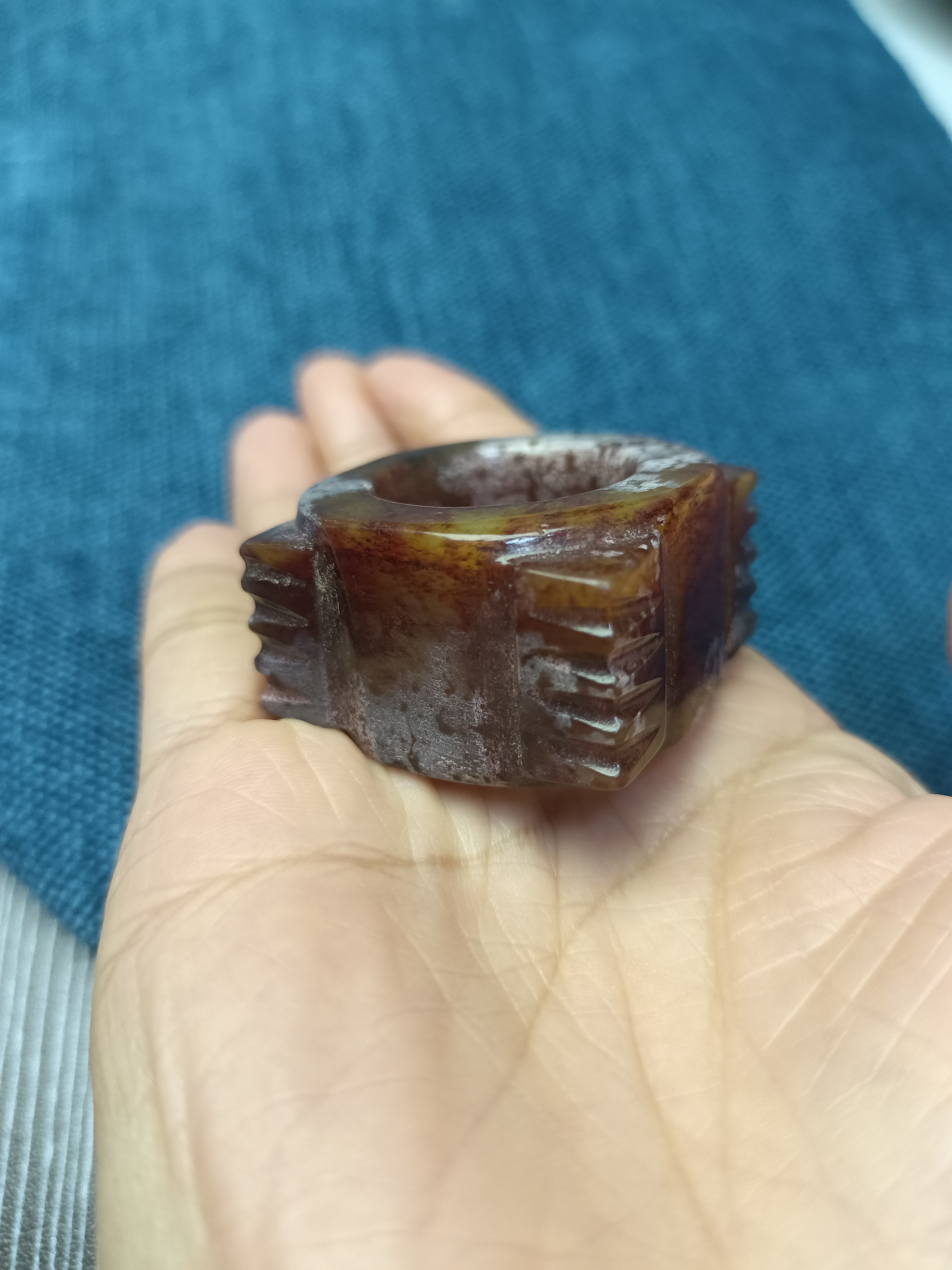 精品高古玉之琮！工艺品