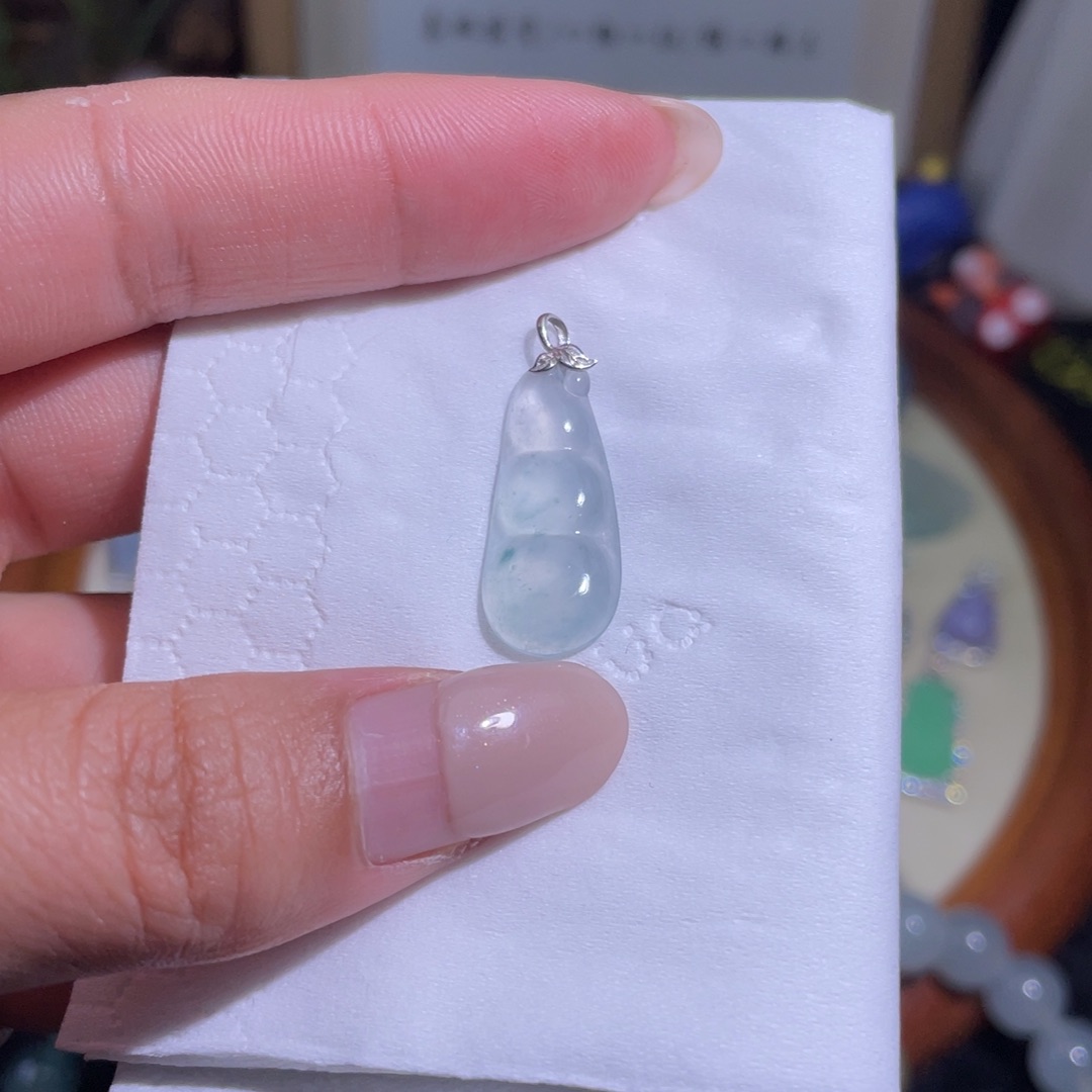 翡翠18K金镶嵌吊坠(不含链)吊坠