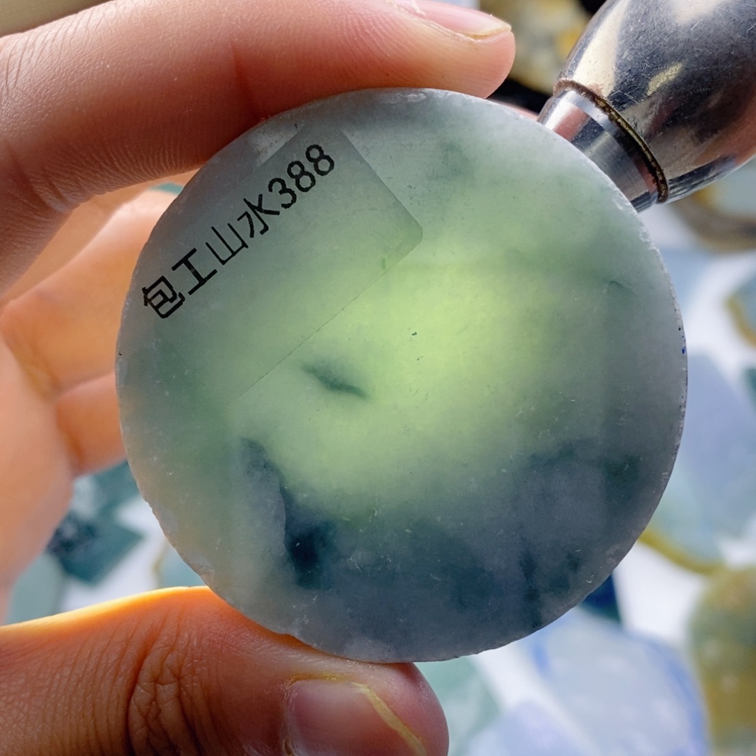 定制翡翠未镶嵌翡翠包工包料山水