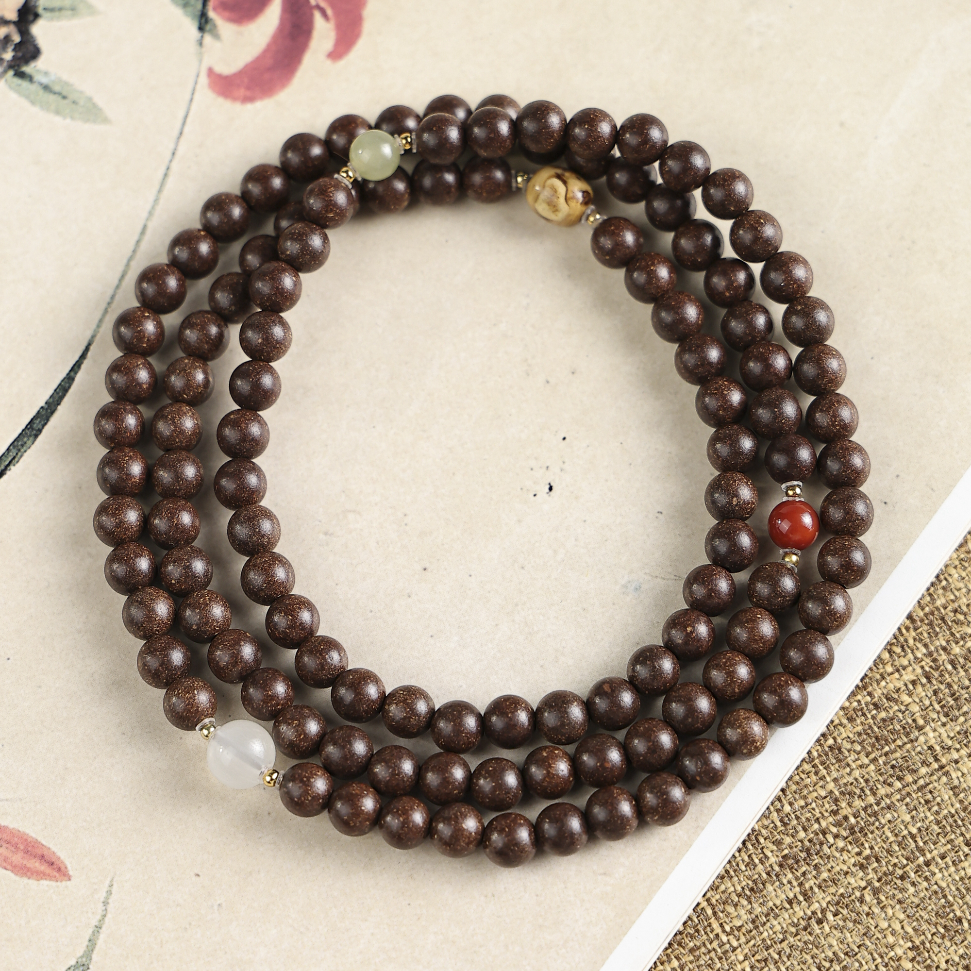 【脾胃养护】保和丸6mm多圈手串 HX0302天然草本 古法炮制泥塑