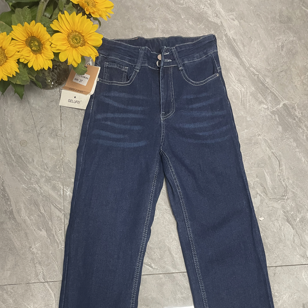 （默认瑕疵，没有运费险）291A加绒加厚高弹力直筒牛仔裤