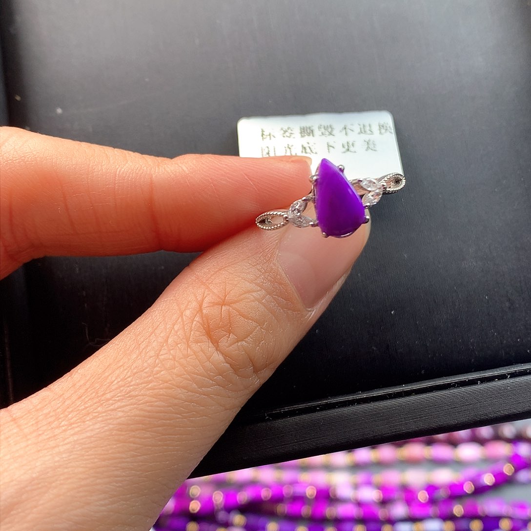 苏纪石（舒俱来）戒指银S925镶嵌