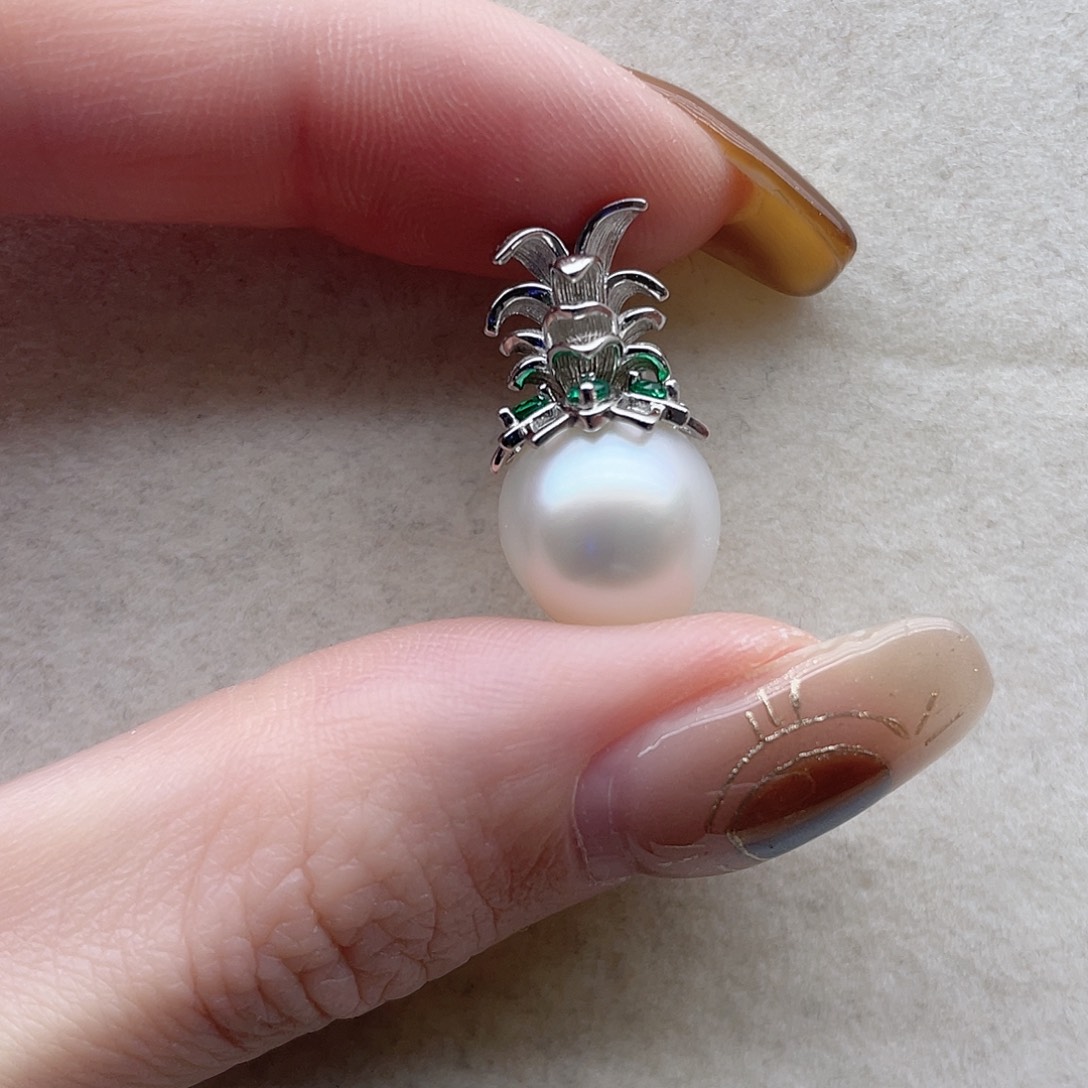 吊坠126海水珍珠银S925镶嵌