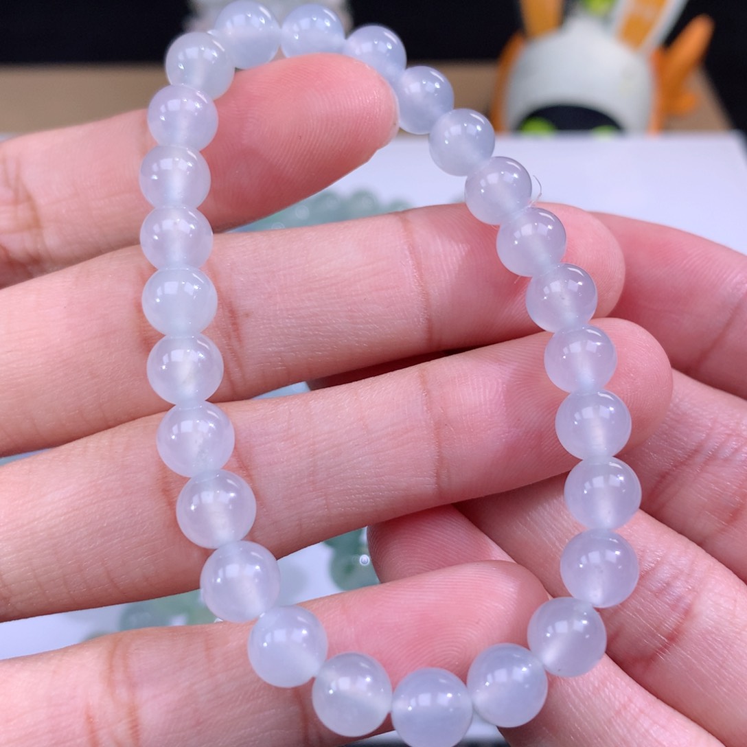 翡翠手链未镶嵌卡7m m