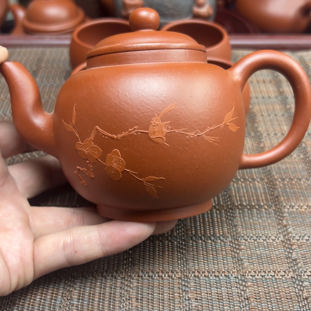 鹭***遥紫砂茶壶宜兴原矿紫砂壶350毫升容量