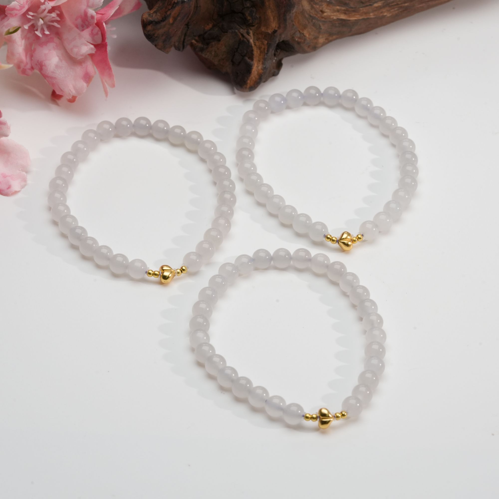 【小北好物】和田玉DIY单圈手串约5mm+【多样性发一件】QH13X605