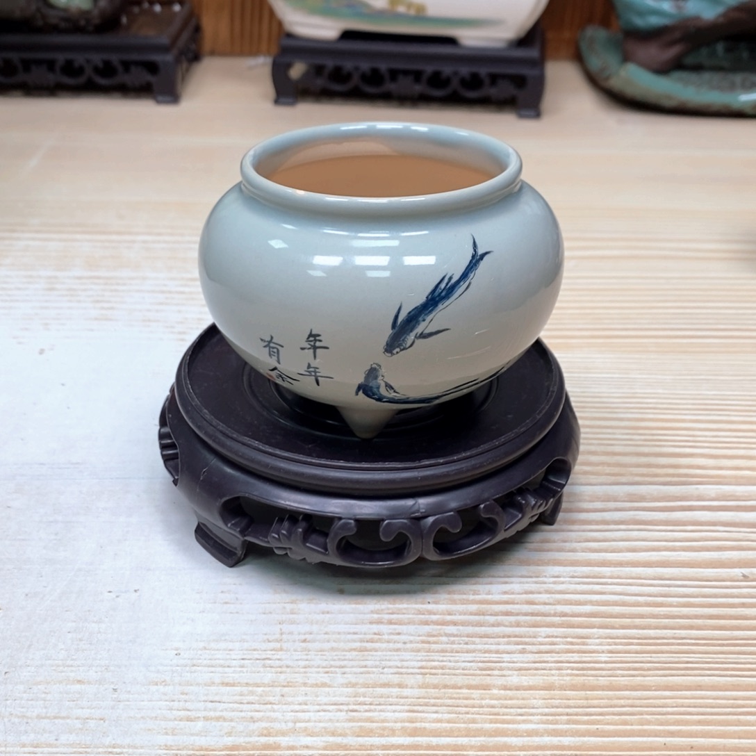 紫砂花盆陶瓷艺术花盆陶瓷