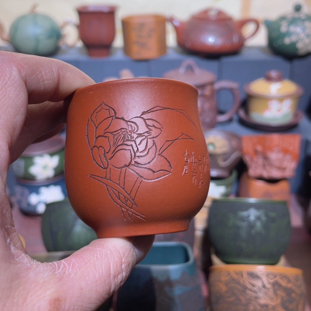 原矿紫砂手工主人杯