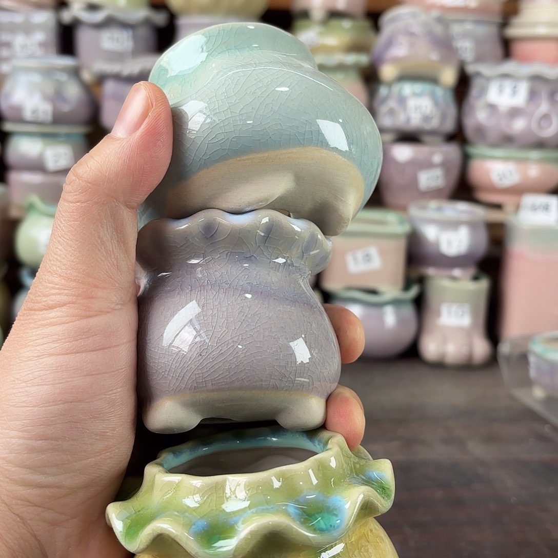 陶瓷量货/口4-7高深浅搭配发6个