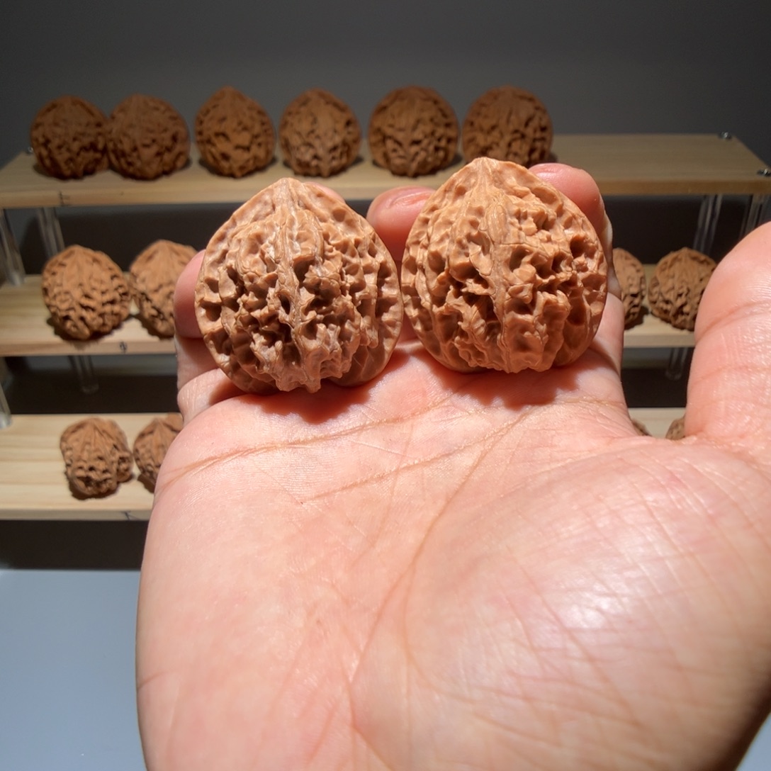 文玩核桃把件39尺全品苹果圆