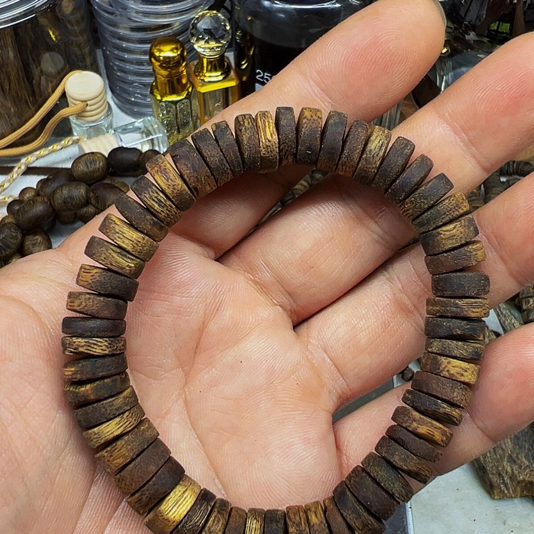 沉香碎屑沉香片珠11克