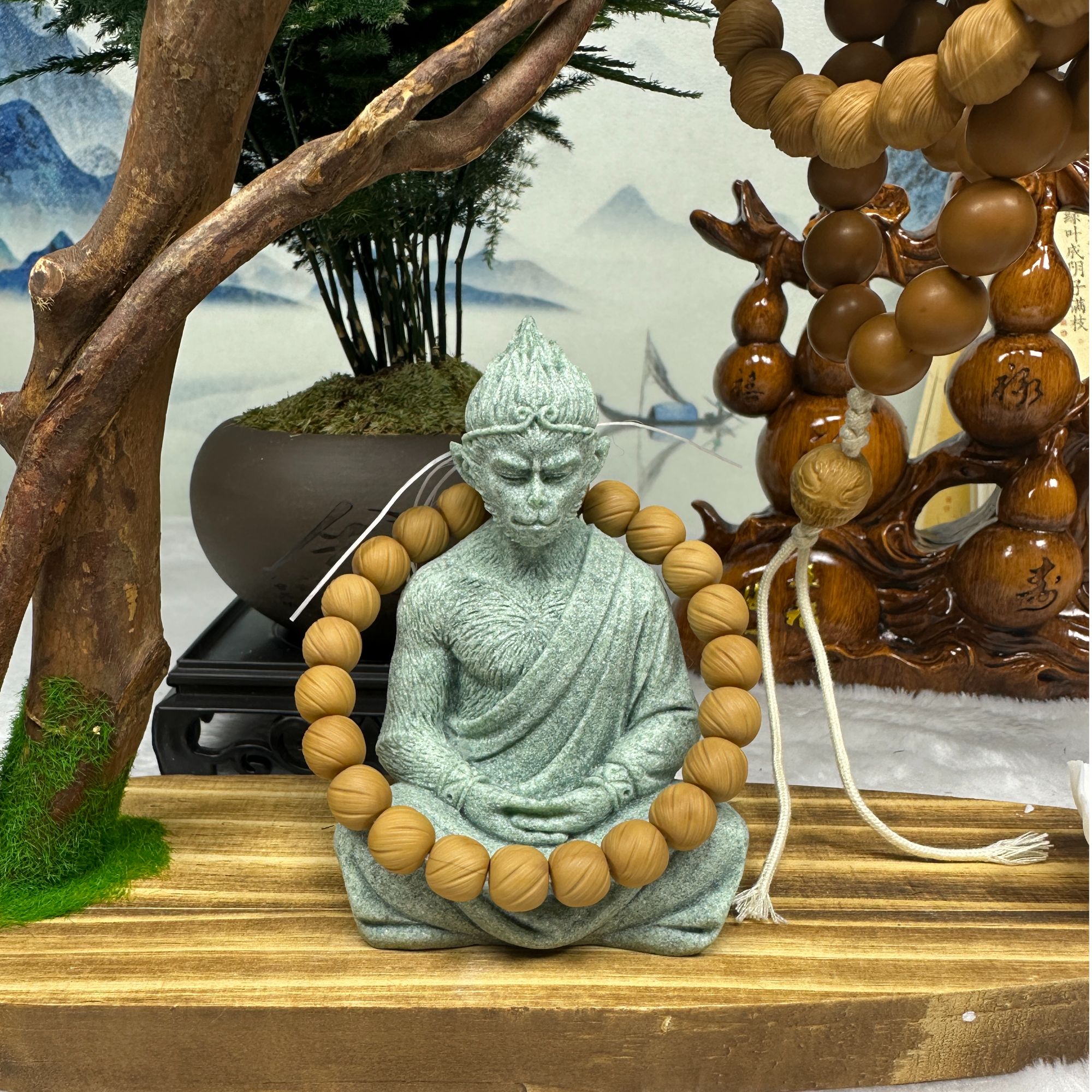 猴头核桃文玩手串定风珠