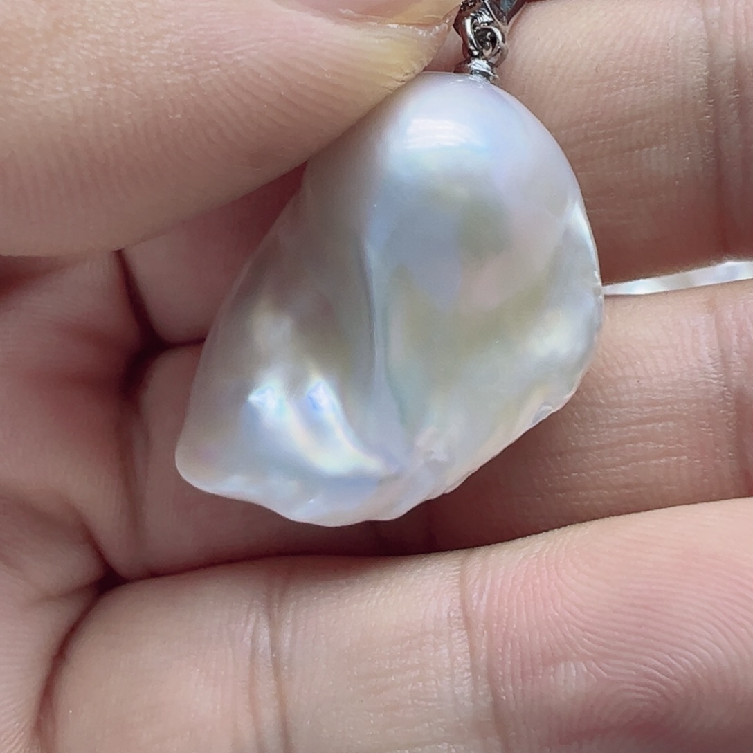 合金淡水珍珠天然淡水珍珠M****z