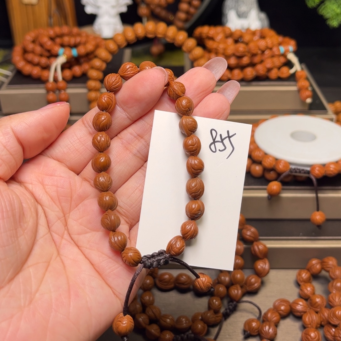 手串桃核小龙纹07左右精品无修