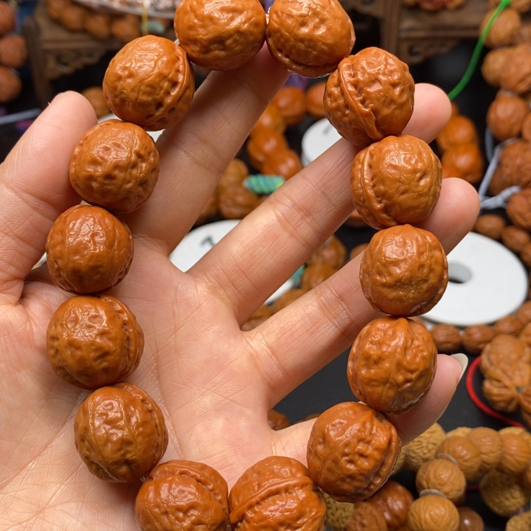 桃核手串小红枣，