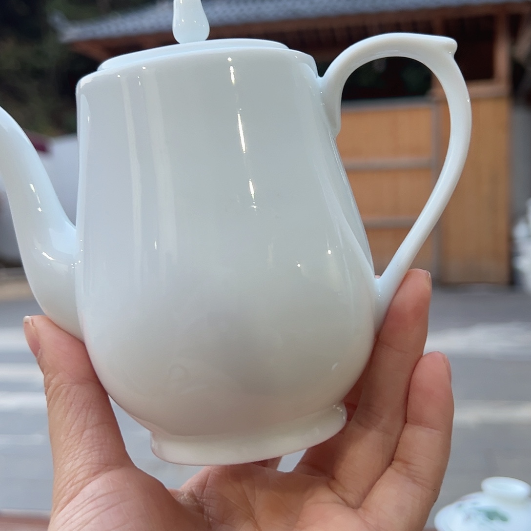 瓷柴窑素胎小石榴壶（福利款）