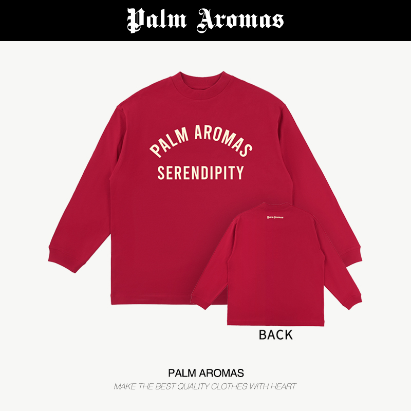 【幸运】2026新年红简约款纯棉270G小高领紧密赛络纺长袖T恤