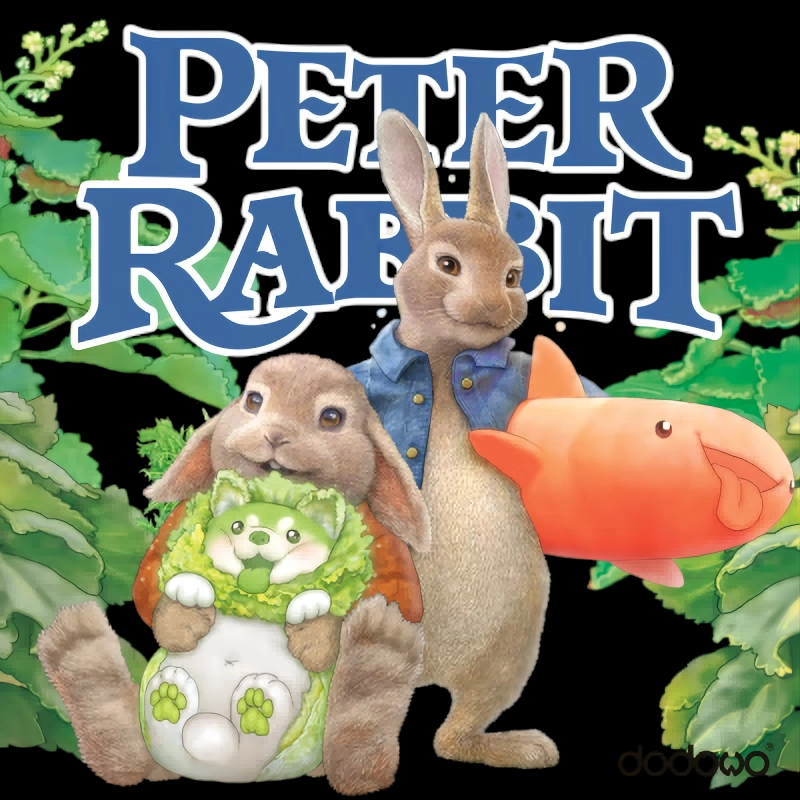 彼-得兔-与-蔬菜-精灵-系列-可-爱兔-子-手-办【一个】