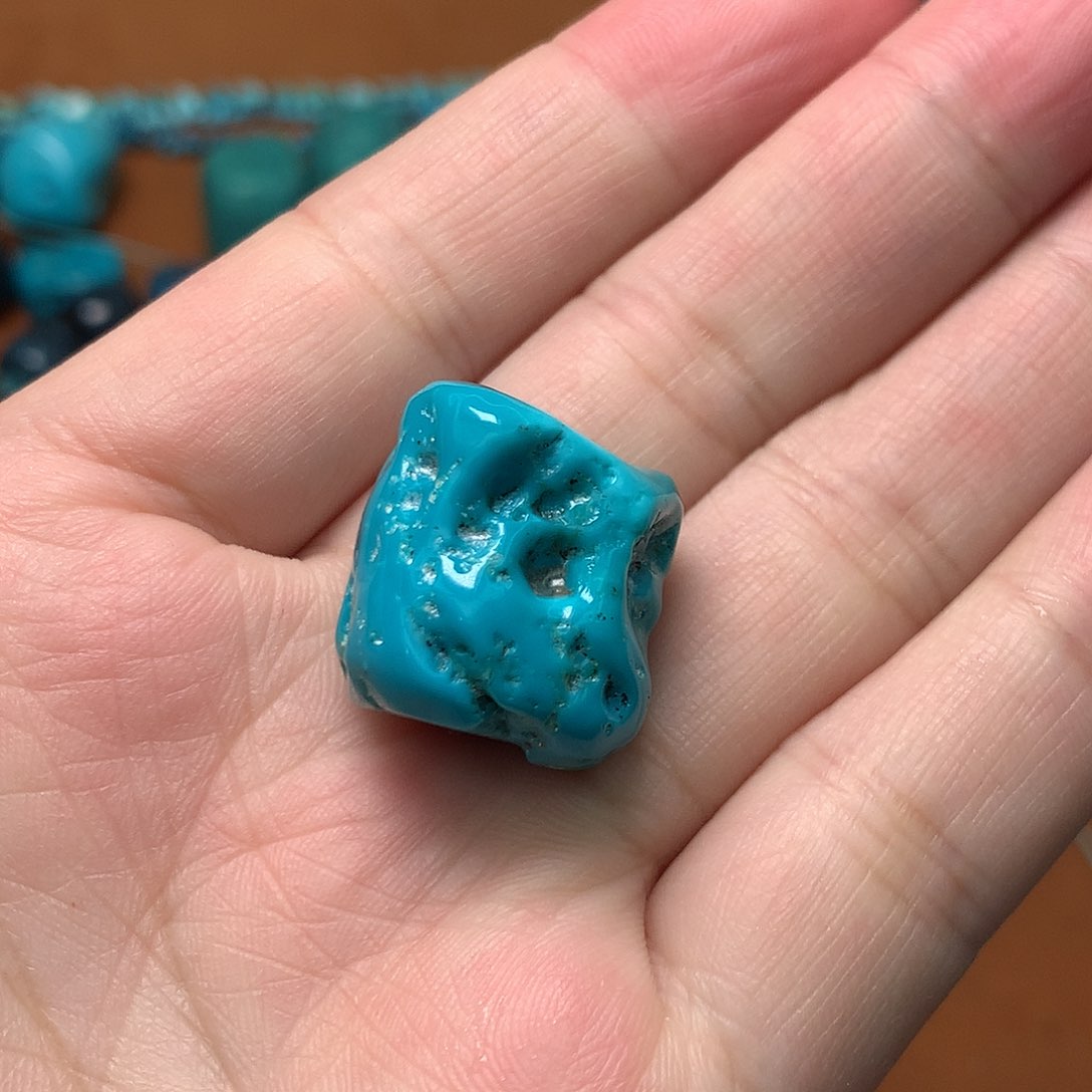 绿松石珠宝奇石未镶嵌雨*