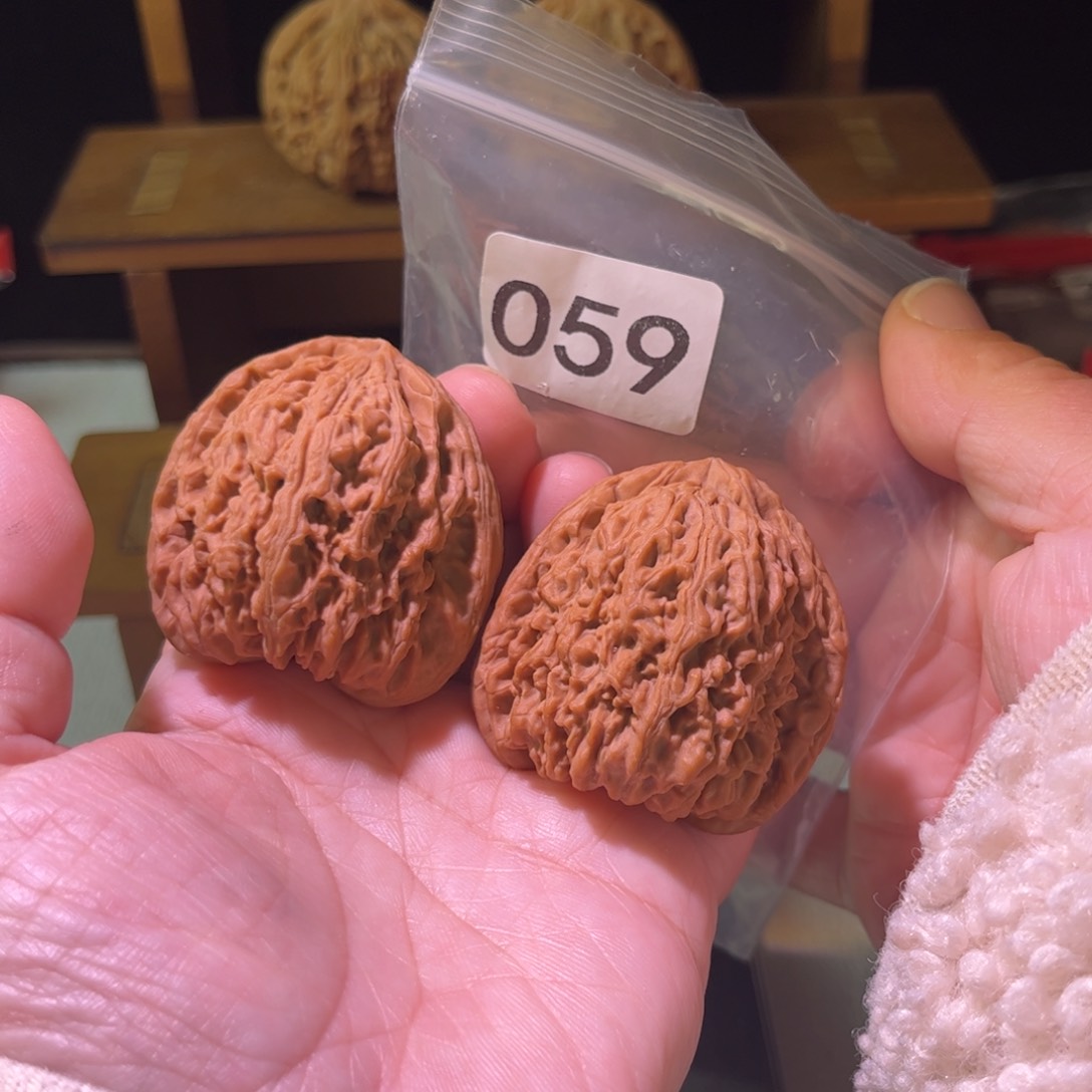 吊坠文玩核桃高炮凹底42