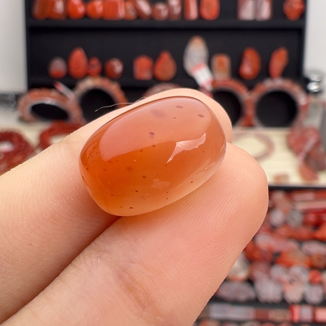 南红玛瑙未镶嵌颈饰枣珠