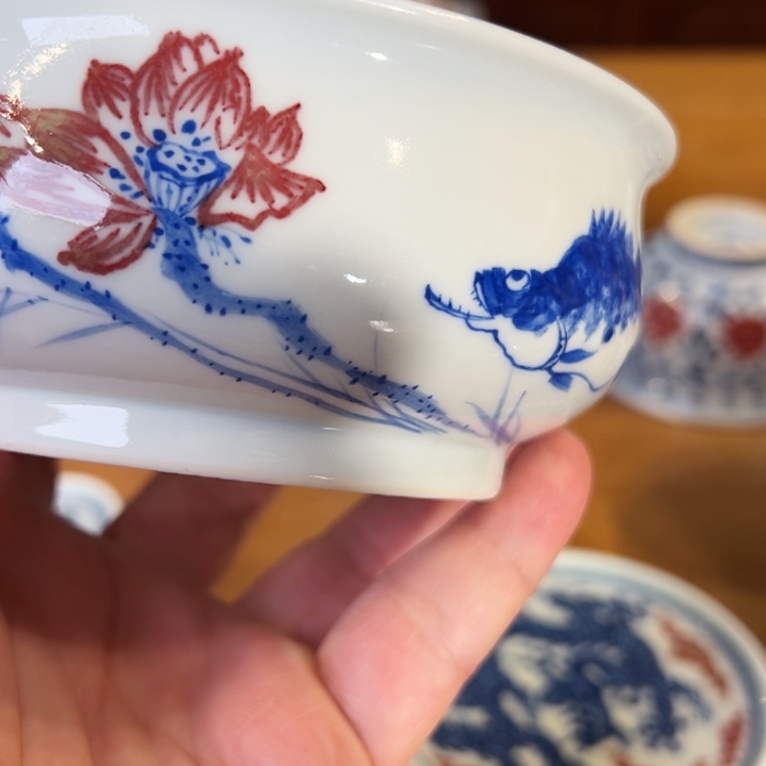 景德镇岚溪釉里红瓷器