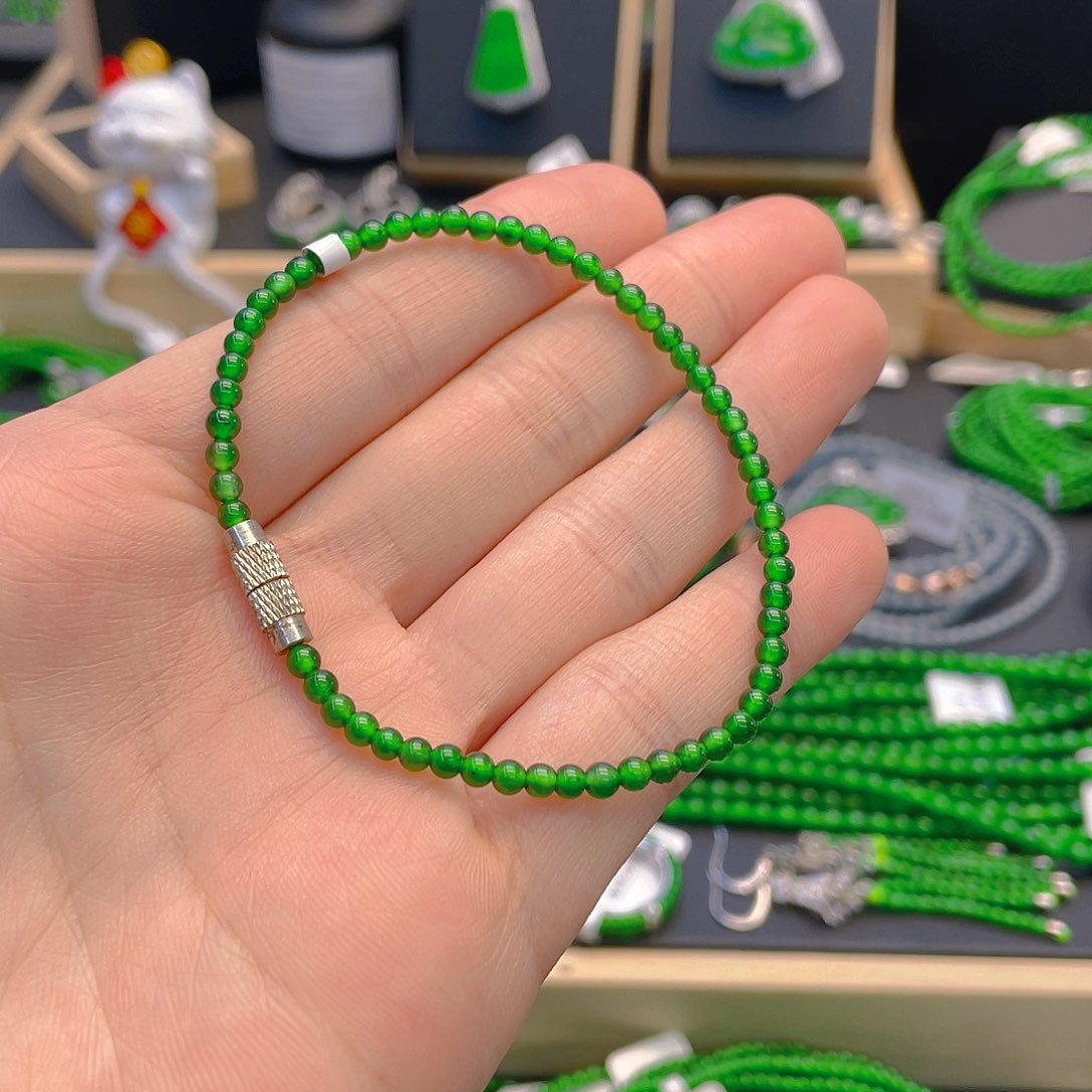 翡翠手链未镶嵌手链卡3