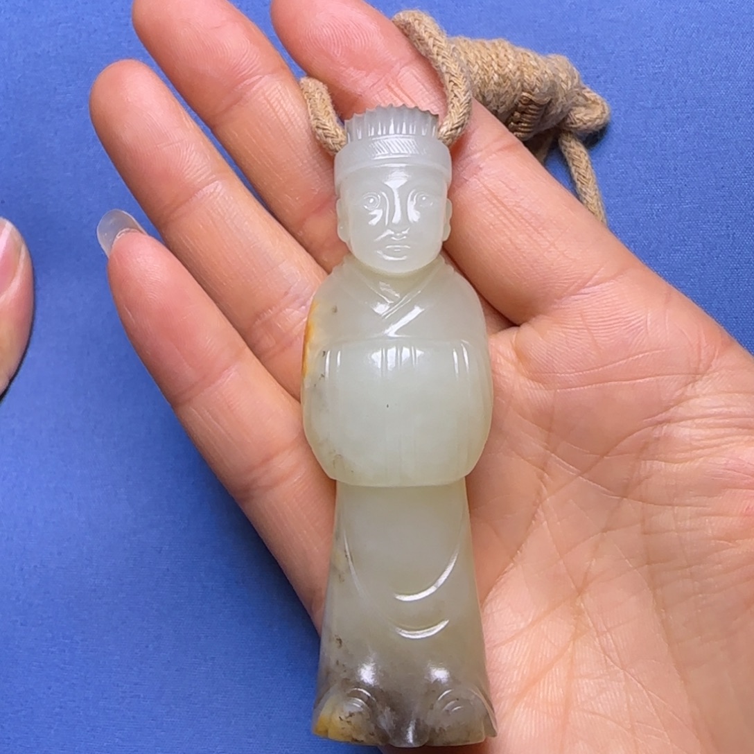 湘***哥和田玉未镶嵌颈饰