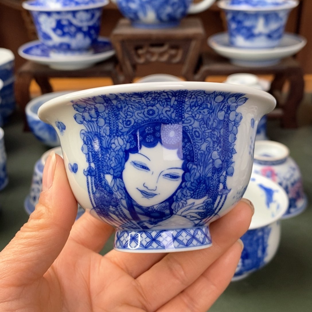 杯景德镇陶瓷手工手绘