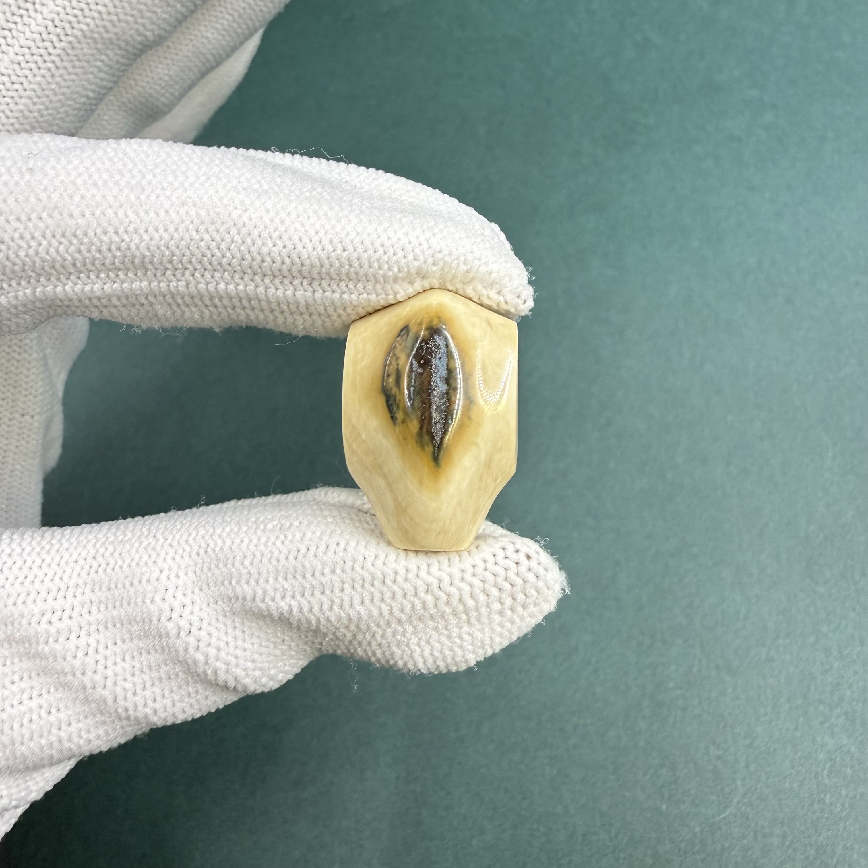 M1518天然猛犸牙 鲨鱼背三通 支持鉴定 假一罚四