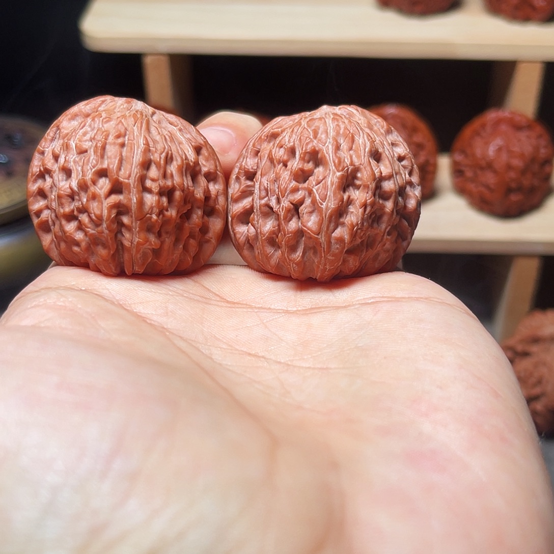 微***前把件文玩核桃磨盘