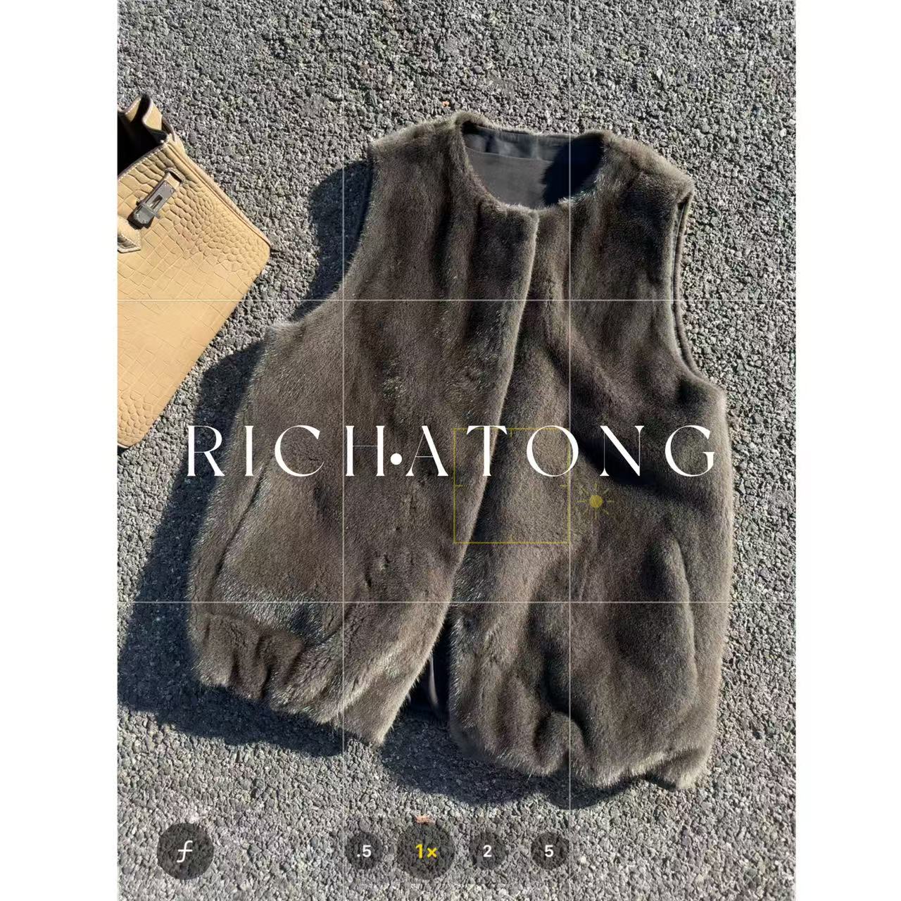 RICH ATONG.-【saga水貂马甲】-世家皇冠级花苞型水貂马甲1126-13