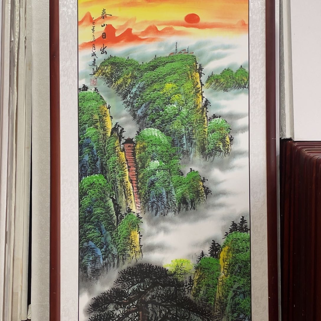 国画带框尺寸63*123厘米
