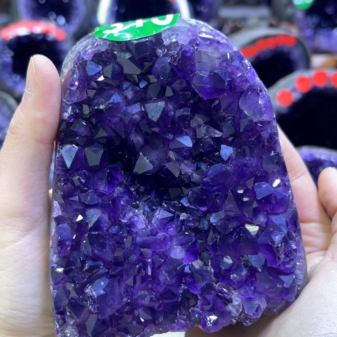 紫晶摆件未镶嵌紫水晶